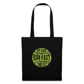 Softball - Sac en tissu - noir - Devant