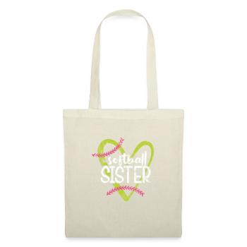 Soeur de softball - Sac en tissu - nature - Devant
