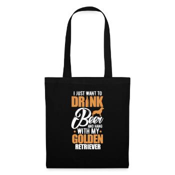 Golden Retrievers - Tote Bag - black - Front