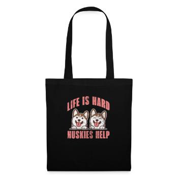 Husky - Tote Bag - black - Front