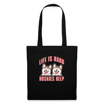 Husky Dog Dogs Siberian Husky Gift - Tote Bag - black - Front