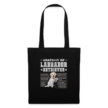 Labrador - Stoffbeutel - Schwarz - Vorne