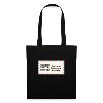 Retirement Pension Pensioner Post office clerk Gift - Tote Bag - black - Front