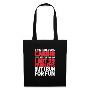 Courir - Sac en tissu - noir - Devant