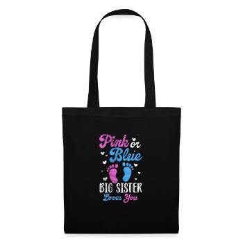 Big Sister Brother Siblings Gift - Tote Bag - black - Front