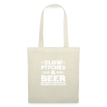 Bière de softball - Sac en tissu - nature - Devant