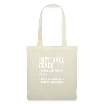 Entraîneur de softball - Sac en tissu - nature - Devant