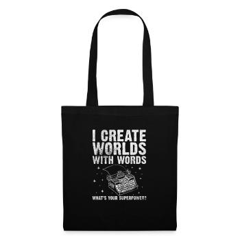 Author Authors Writer Book Gift - Tote Bag - black - Front