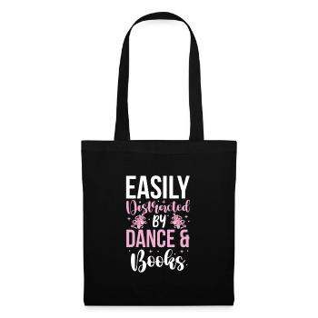 Ballett Ballerina Ballet-Tänzerin Tanzen Geschenk - Stoffbeutel - Schwarz - Vorne