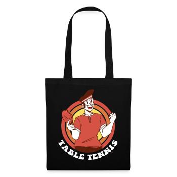 Table Tennis Table Tennis Bat Ping Pong - Tote Bag - black - Front