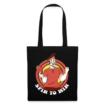 Spin pour gagner Pingpong Outfit Joueur de tennis de table - Sac en tissu - noir - Devant