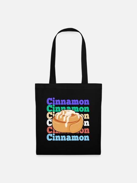 Cinnamon Bun Art for Cinnamon Roll Lover - Stoffbeutel - Schwarz