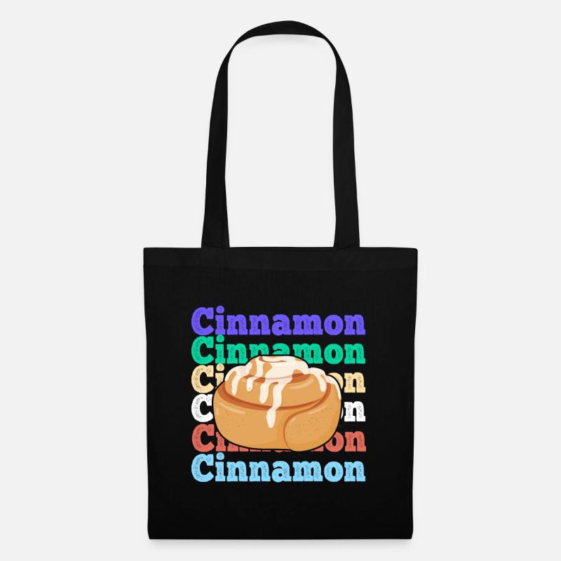 Cinnamon Bun Art for Cinnamon Roll Lover - Stoffbeutel - Schwarz
