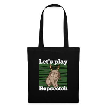 Jackalope Christmas Rabbit Design - Tote Bag - black - Front