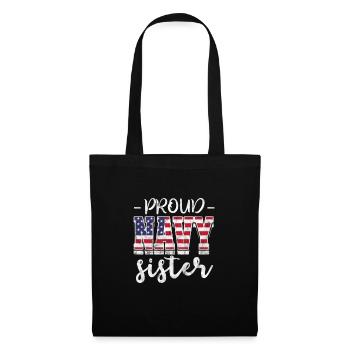 Soeur Frère Frères et sœurs Cadeau de famille - Sac en tissu - noir - Devant