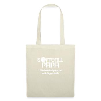 Joueur de softball Baseball Sport Pitcher Cadeau - Sac en tissu - nature - Devant