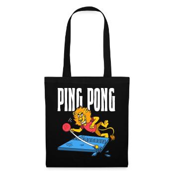 Ping Pong Lion Table Tennis Lion Outfit - Sac en tissu - noir - Devant