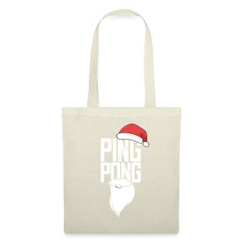 Ping Pong Christmas Hat Table Tennis Bat - Tote Bag - nature - Front