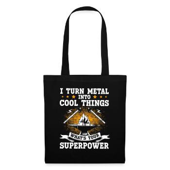 I Turn Metal Into Cool Things Anvil Smith - Tote Bag - black - Front