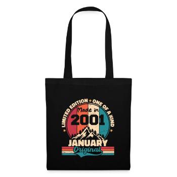 Birthday Gift January 2001 Limited Edition - Tote Bag - black - Front