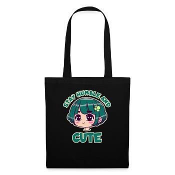 Stay Humble and Sweet - Anime Girl - Tote Bag - black - Front