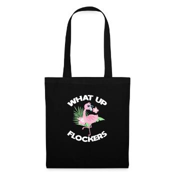 Flamingo Pink Bird Zoo Summer Holiday Gift - Tote Bag - black - Front