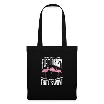 Flamingo Pink Bird Zoo Summer Holiday Gift - Tote Bag - black - Front
