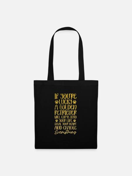 Golden Retriever - Tote Bag - black