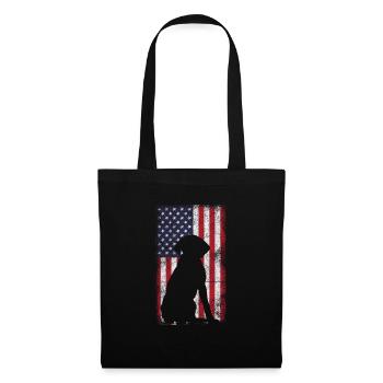 Labrador USA - Stoffbeutel - Schwarz - Vorne