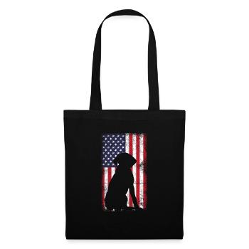 Labrador USA - Stoffbeutel - Schwarz - Vorne