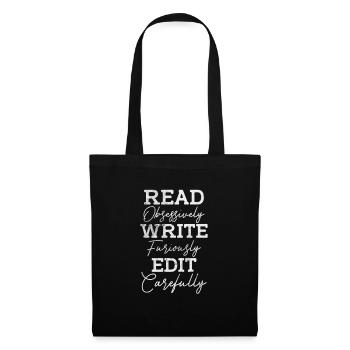 Author Authors Writer Book Gift - Tote Bag - black - Front