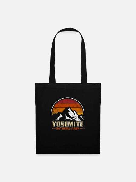 Yosemite National Park USA Kalifornien Geschenk - Stoffbeutel - Schwarz