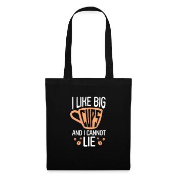 Kaffee Koffein Espresso Barista Geschenk - Stoffbeutel - Schwarz - Vorne