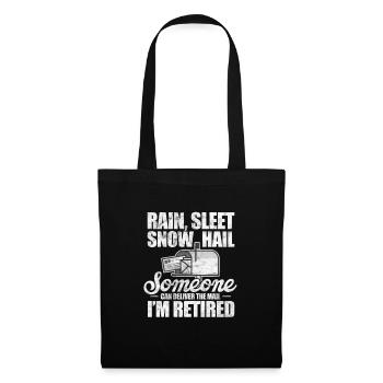 Retired postal clerk - Tote Bag - black - Front