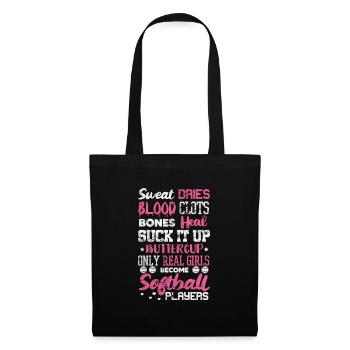 Softball - Sac en tissu - noir - Devant