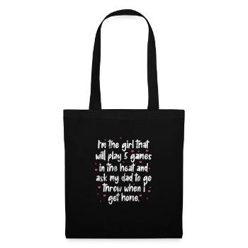 Softball - Sac en tissu - noir - Devant