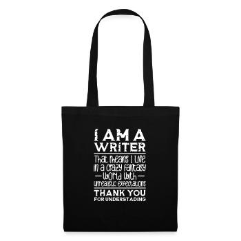 Author - Tote Bag - black - Front