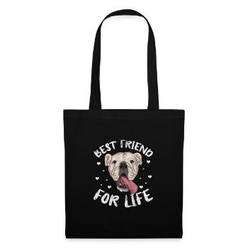Deutsch Bulldog - Sac en tissu - noir - Devant