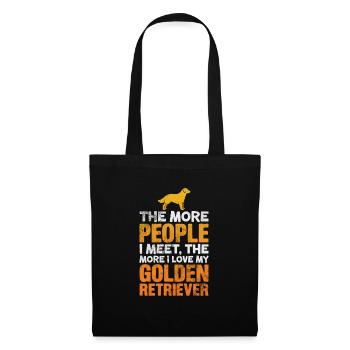 Golden Retrievers - Tote Bag - black - Front