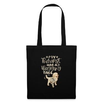Golden Retriever - Stoffbeutel - Schwarz - Vorne