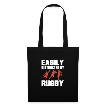 Rugby - Stoffbeutel - Schwarz - Vorne