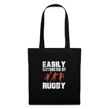 Rugby Club Rugbyteam Football Sport Cadeau - Sac en tissu - noir - Devant