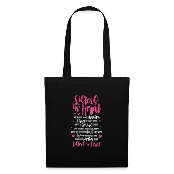 Soeur Frère Frères et sœurs Cadeau de famille - Sac en tissu - noir - Devant