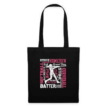 Softball - Sac en tissu - noir - Devant