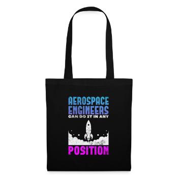 Ingénieur spatial Ingénieur aéronautique Cadeau - Sac en tissu - noir - Devant