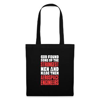 Ingénieur spatial Ingénieur aéronautique - Sac en tissu - noir - Devant