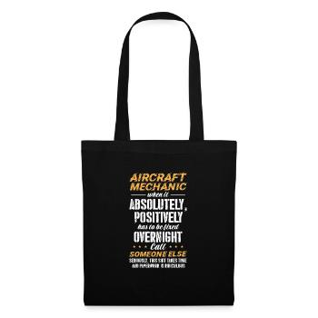 Mécanicien d’aéronefs - Sac en tissu - noir - Devant