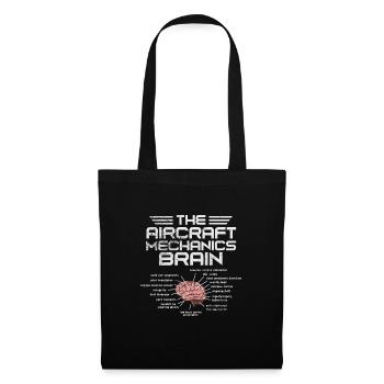 Mécanicien d’avion Aviation Cadeau d’avion - Sac en tissu - noir - Devant