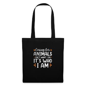 Animal Rescue Animal Rights Animal Love Pet Gift - Sac en tissu - noir - Devant