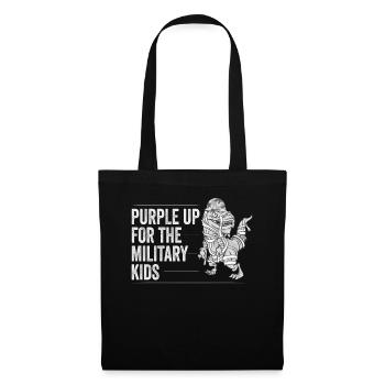 Purple Up Militaire Fort Enfant Enfants Soutien - Sac en tissu - noir - Devant